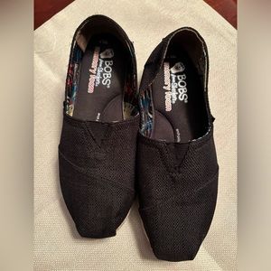 Bobs Black Canvas Espadrilles